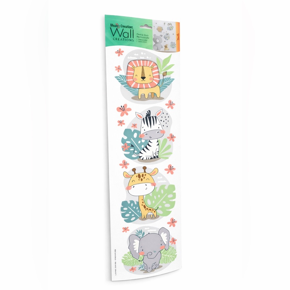 Cute Animal Wall Decals -set of 5